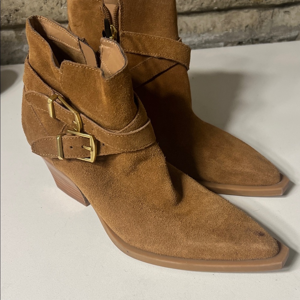 Brown Suede Ankle Boots